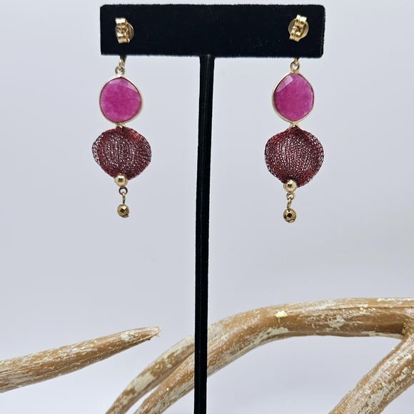 ⭐️ Hand made in Italy natural stone earrings - Picture 8 of 8